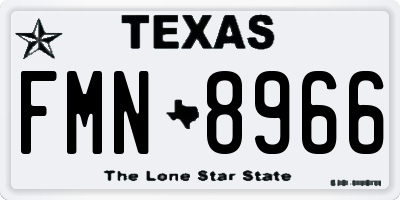 TX license plate FMN8966