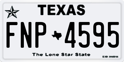 TX license plate FNP4595