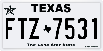 TX license plate FTZ7531