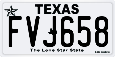 TX license plate FVJ658