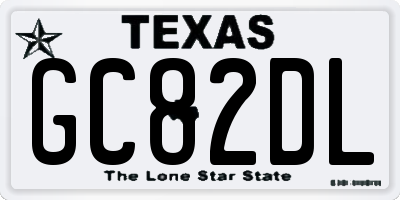 TX license plate GC82DL