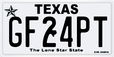 TX license plate GF24PT