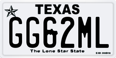 TX license plate GG62ML