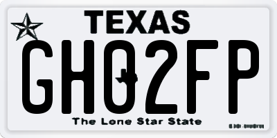 TX license plate GH02FP