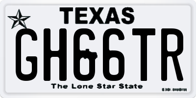 TX license plate GH66TR