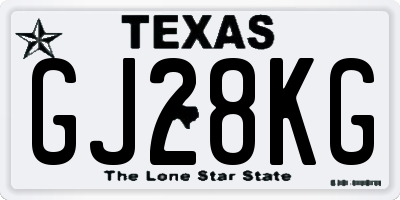 TX license plate GJ28KG