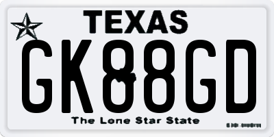 TX license plate GK88GD