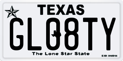 TX license plate GL08TY