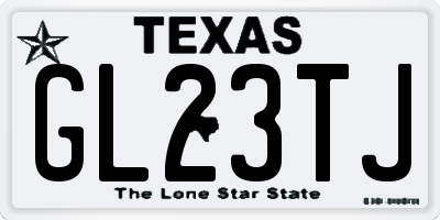 TX license plate GL23TJ