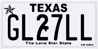 TX license plate GL27LL