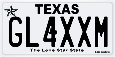 TX license plate GL4XXM