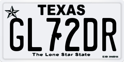 TX license plate GL72DR
