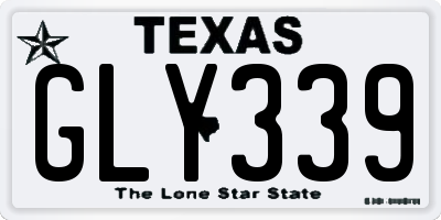 TX license plate GLY339