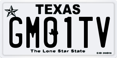 TX license plate GM01TV