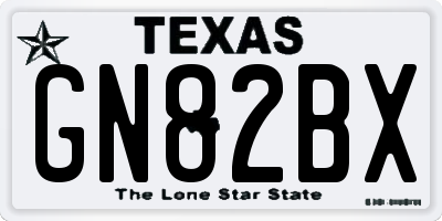 TX license plate GN82BX