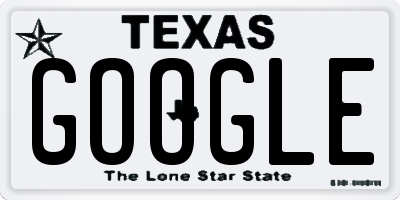 TX license plate GOOGLE