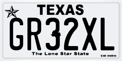 TX license plate GR32XL