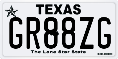 TX license plate GR88ZG