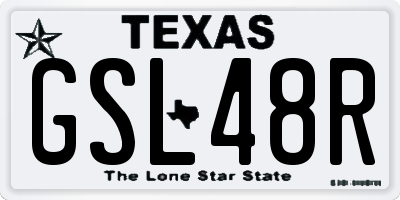 TX license plate GSL48R