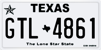 TX license plate GTL4861