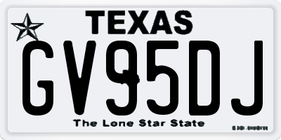 TX license plate GV95DJ