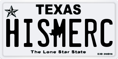 TX license plate HISMERC