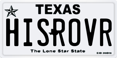 TX license plate HISROVR