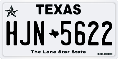 TX license plate HJN5622