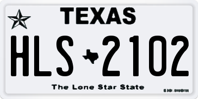 TX license plate HLS2102