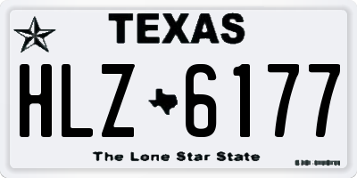 TX license plate HLZ6177