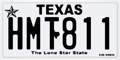 TX license plate HMT811