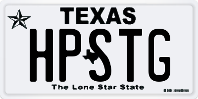 TX license plate HPSTG