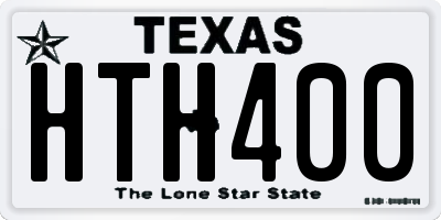 TX license plate HTH400