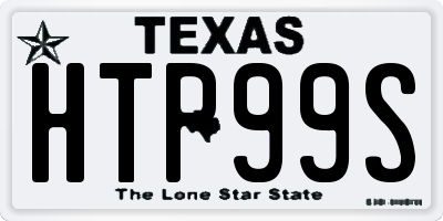 TX license plate HTP99S