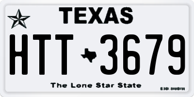 TX license plate HTT3679