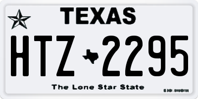 TX license plate HTZ2295
