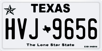 TX license plate HVJ9656