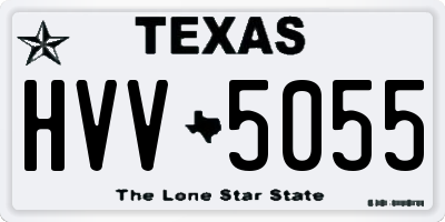 TX license plate HVV5055