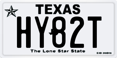 TX license plate HY82T