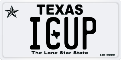 TX license plate ICUP