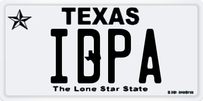 TX license plate IDPA