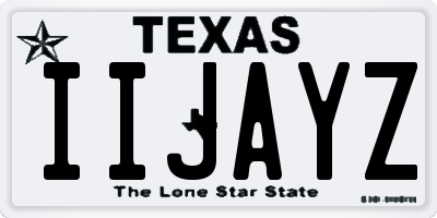 TX license plate IIJAYZ