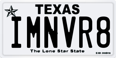 TX license plate IMNVR8