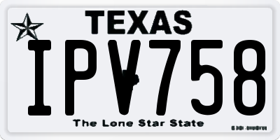 TX license plate IPV758