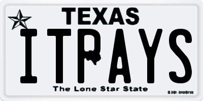 TX license plate ITPAYS