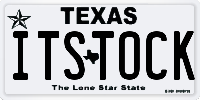 TX license plate ITSTOCK