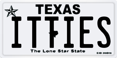 TX license plate ITTIES