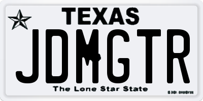 TX license plate JDMGTR