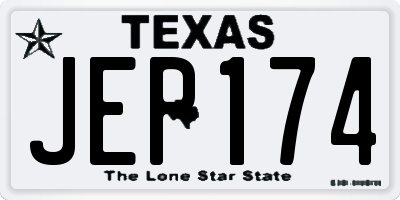 TX license plate JEP174