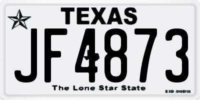 TX license plate JF4873